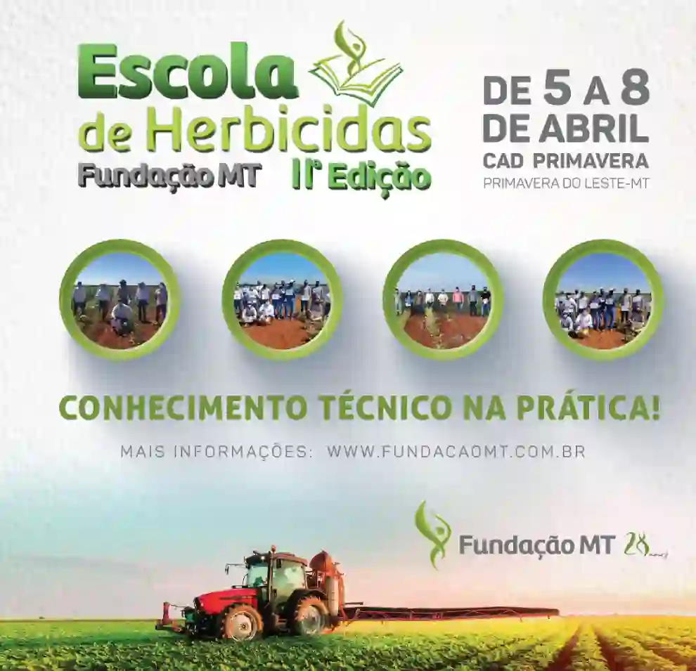 Inscrições estão abertas para Escola de Herbicidas da Fundação MT