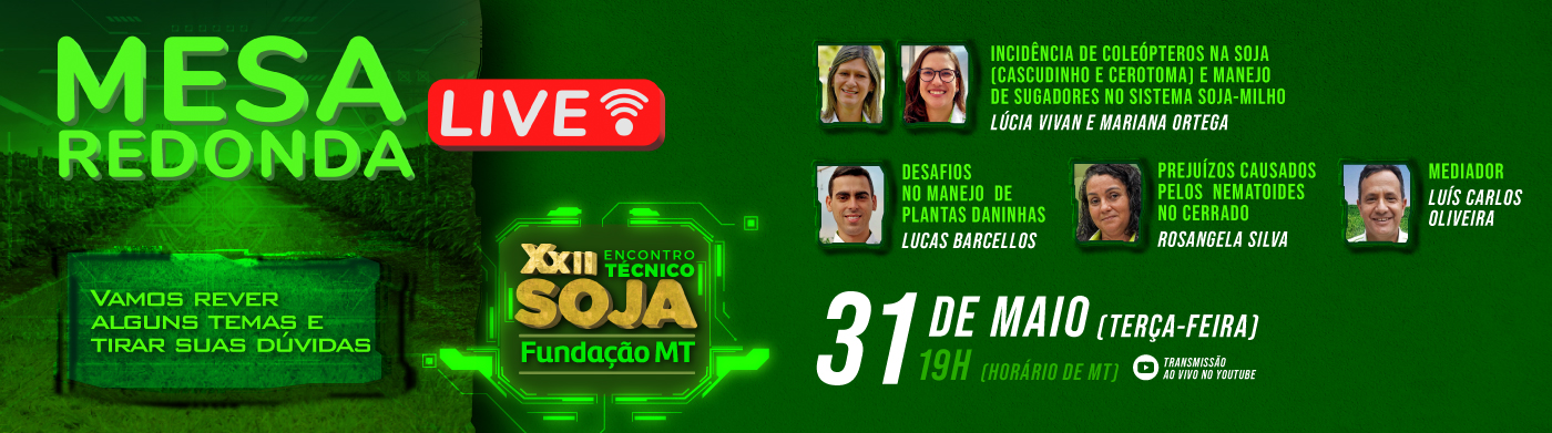 banner-Live mesa redonda XXII Encontro Técnico de Soja